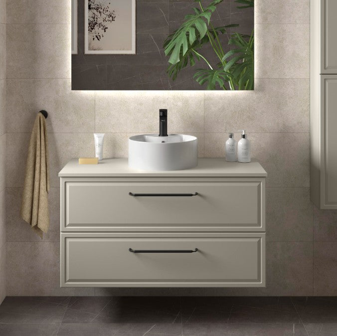 SALGAR RUNA Mueble+Lavabo LISBOA Color Gris Mate