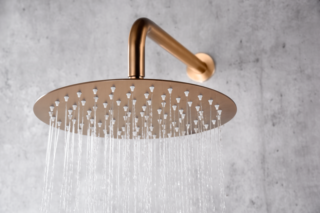 IMEX GTA052/ORC ASSEN Grifo Termostático Ducha Empotrado 2 Vías Oro Rosa Cepillado