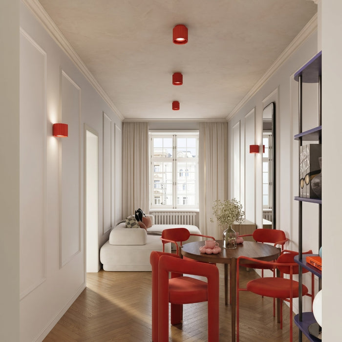 SOLLUX SL.2421 Plafón AURA 1 rojo Gx53