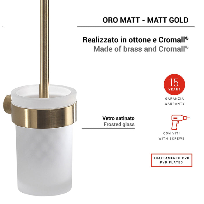 GEDY PI330388000 PIRENEI Escobillero Oro Mate