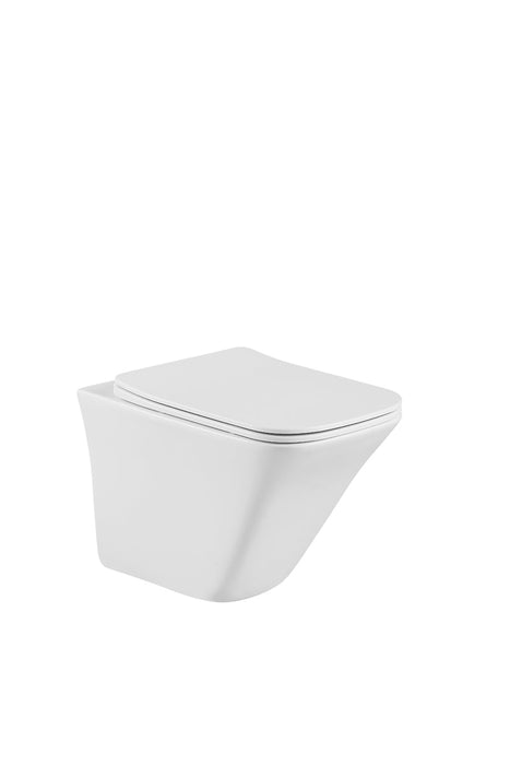 STROHM TEKA PACK DESSIN Inodoro Suspendido Rimless Pulsador Cromo