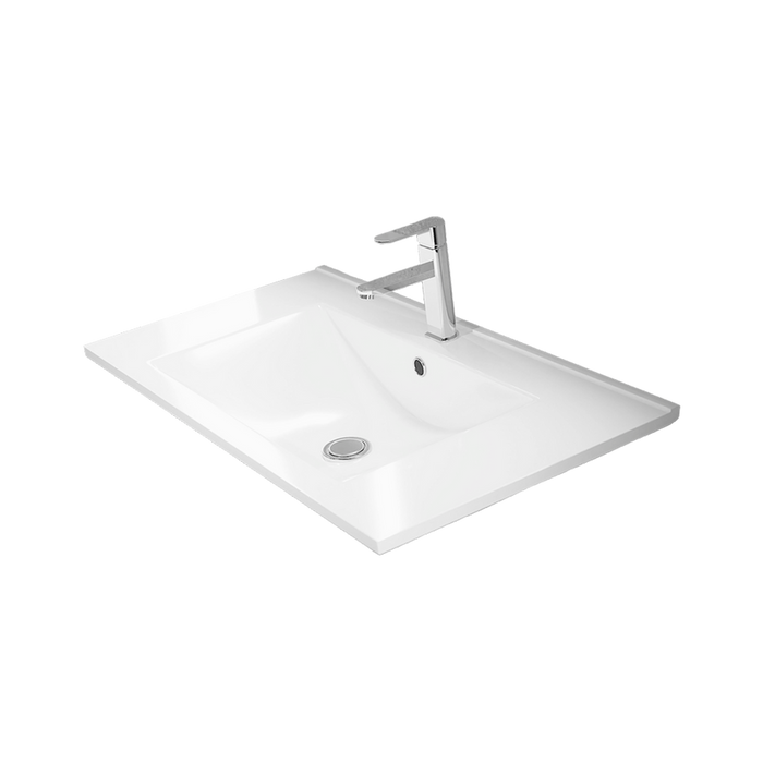 BATHME TRIO Conjunto Completo Mueble de Baño 3 Cajones Color Blanco Brillo