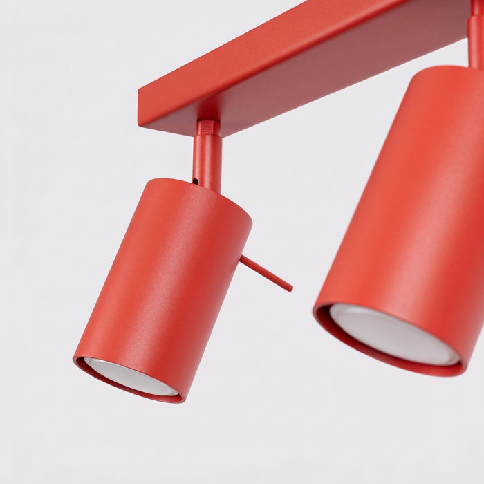 SOLLUX SL.2194 Plafón RING 6L rojo
