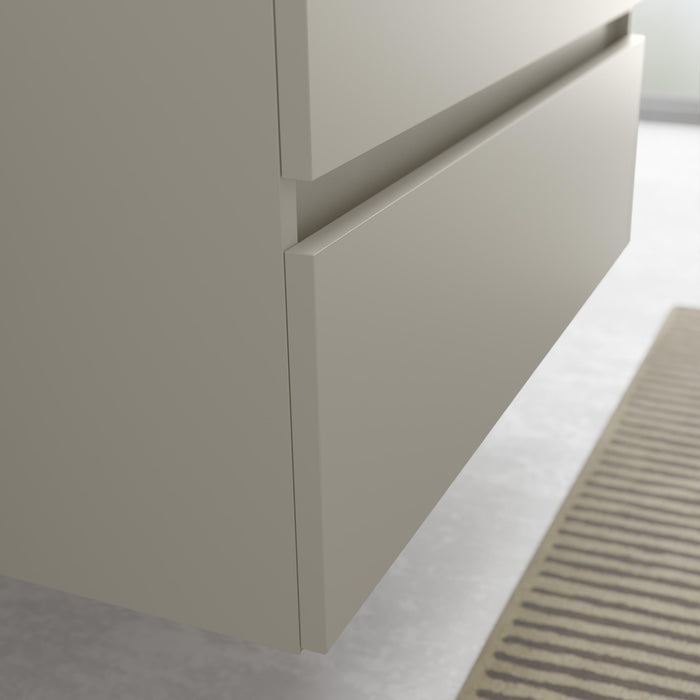 SALGAR 122351 BEQUIA Mueble de Baño 2 pozas Porcelana 120cm Gris mate