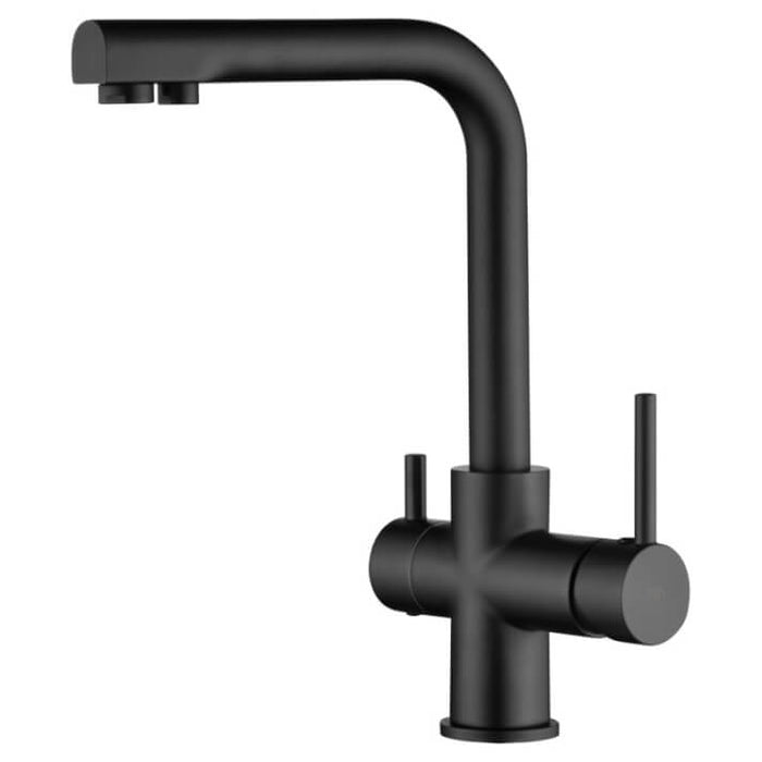 IMEX GOS004/NG MARSELLA Grifo de Cocina Negro Mate Para Osmosis Cromo