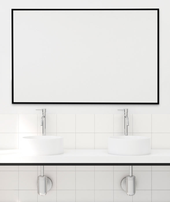 BATHSTAGE 67441 B-942 Espejo Reversible 60x80 cm Marco Negro Negro