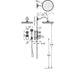 TRES-CLASIC 24235202 Grifo Kit Ducha Termostático Empotrado Cromo 5 a 7 Días Tres Grifería 