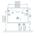 ROYO VITALE Mueble+Lavabo 2 Cajones F-46 Blanco Brillo 5 a 7 Días MOBILIARIO ROYO 