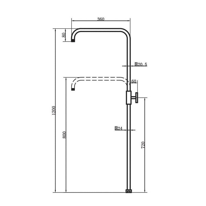 LLAVISAN L125564 ROUND Columna Ducha termostática Con Caño 2 a 3 Días LLAVISAN 