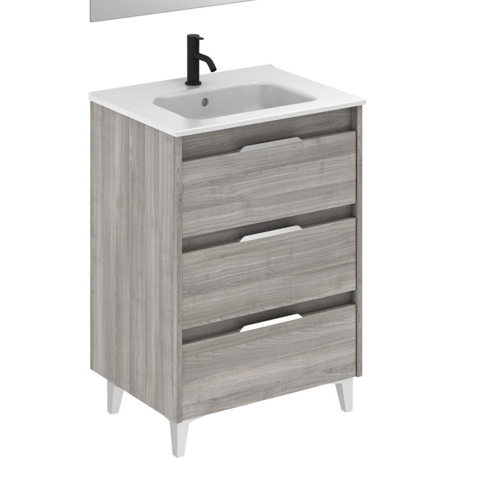 AMIZUVA SUKI Mueble+Lavabo 3 Cajones Gris Arenado 3 a 5 Días AMIZUVA 