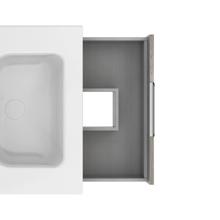 AMIZUVA SUKI Mueble+Lavabo 3 Cajones Gris Arenado 3 a 5 Días AMIZUVA 