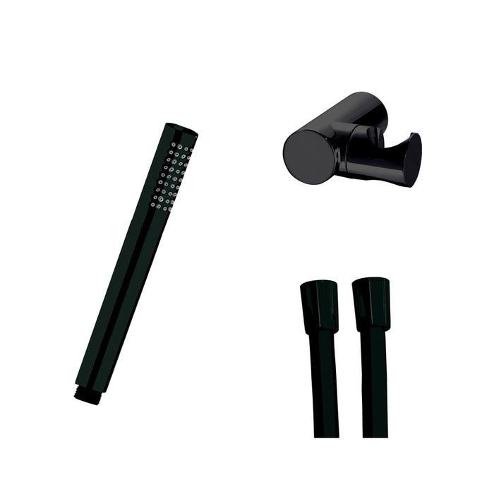 RAMONSOLER 3749DNM HYDROTHERAPY Hand Shower Set with Hose and Matte Black Holder