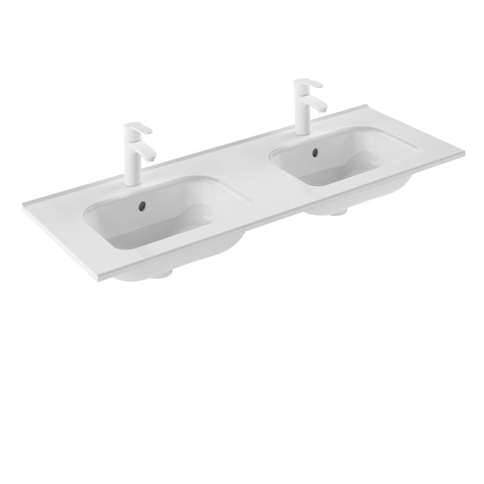 ROYO C0072618 VITALE Conjunto Mueble de Baño Completo 120 cm 6 Cajones Blanco Brillo