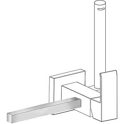 TRES 03412402 Accesorio Portatoallas Cuadrado 180 mm. 5 a 7 Días Tres Grifería 
