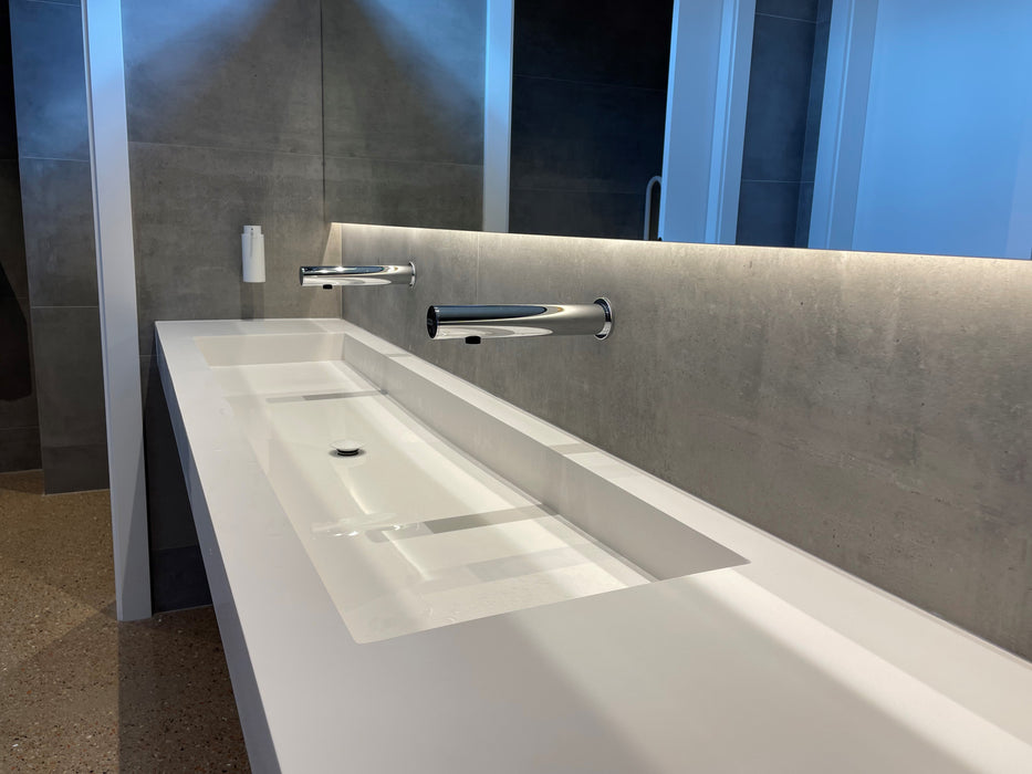 PRESTO 57112 SENSIA TC L Grifo Electrónico Lavabo 1 Agua Mural Transformador Cromo