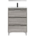 AMIZUVA SUKI Mueble+Lavabo 3 Cajones Gris Arenado 3 a 5 Días AMIZUVA 