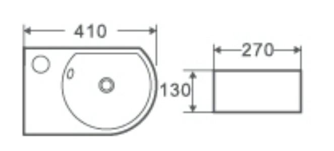 AQUORE 385362 MINI 41L Lavabo De Sobre Encimera 3 a 5 Días Aquore 
