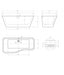 AQUORE BÁLTICO Bañera Exenta 82/75x170 Blanca 3 a 5 Días Aquore 