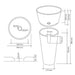 MOSAVIT CIRCULAR Lavabo Pedestal Circular Negro 3 a 5 Días MOSAVIT 