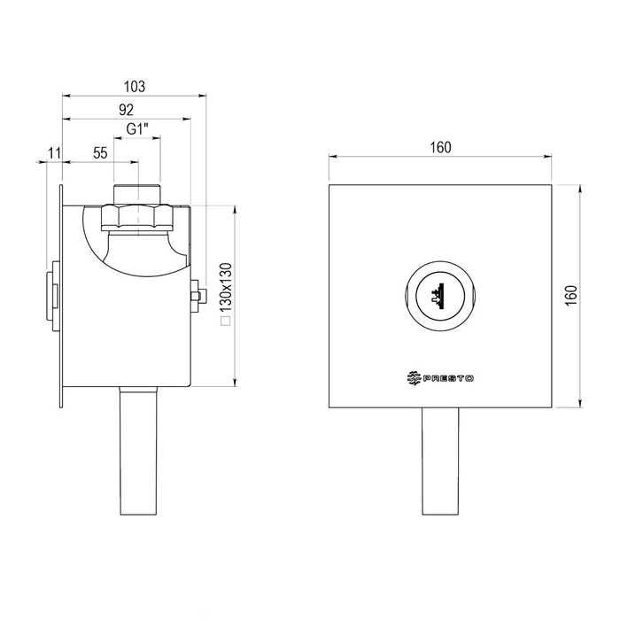 PRESTO 19304PR XT Ie 2D Inox Sin Llave De Paso