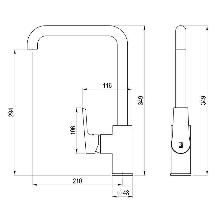 PRESTO 4608600 AROHA Grifo De Cocina Cromo