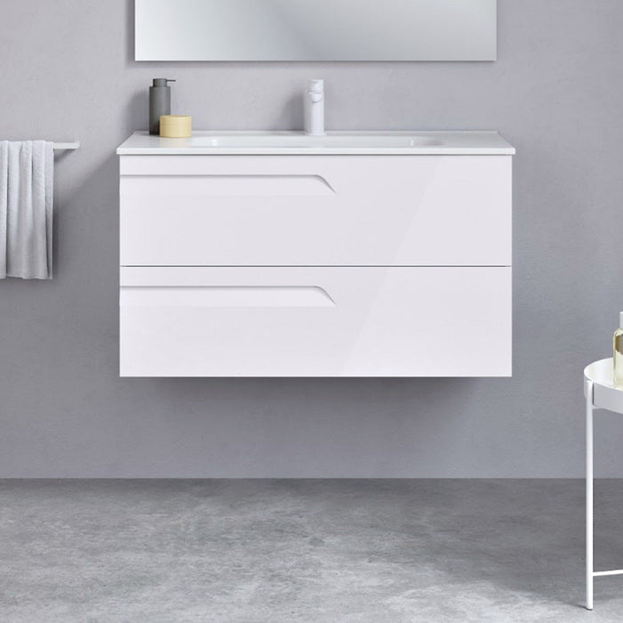 ROYO VITALE Mueble+Lavabo 2 Cajones F-46 Blanco Brillo 5 a 7 Días MOBILIARIO ROYO 