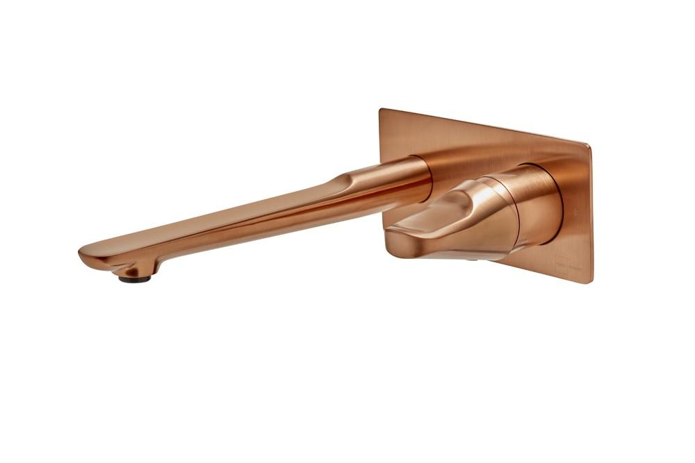 TEKA 91491020BZ SENSE Grifo Monomando Lavabo Mural Acabado Bronce Con Placa 3 a 5 Días STROHM TEKA 